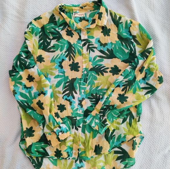 Light and Breezy Floral Print Button Up - Picture 3 of 7